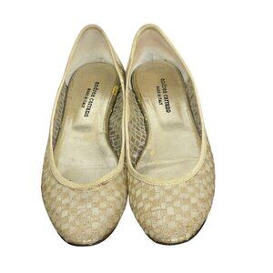 Andrea Carrano Italian womens shoes size gold mesh size 37 excellent